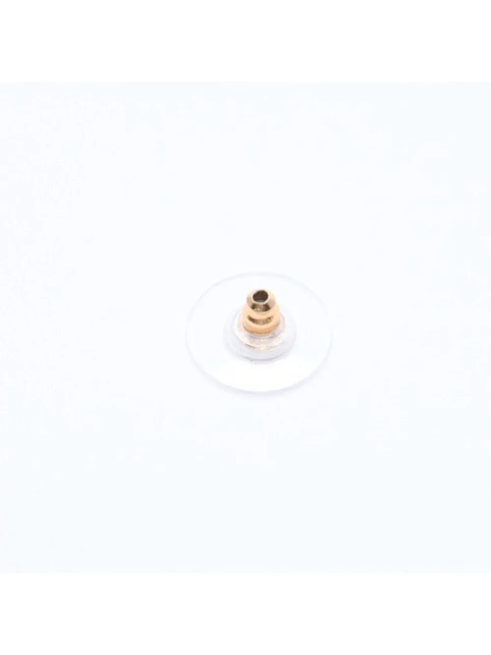 Chanel CC Logo Single Earrings Metal Silver Gold Bicolor